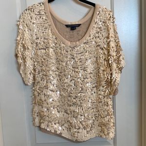 French Connection Beaded Top